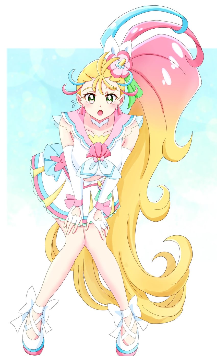 natsuumi manatsu and cure summer (precure and 1 more) drawn by momotarouooi