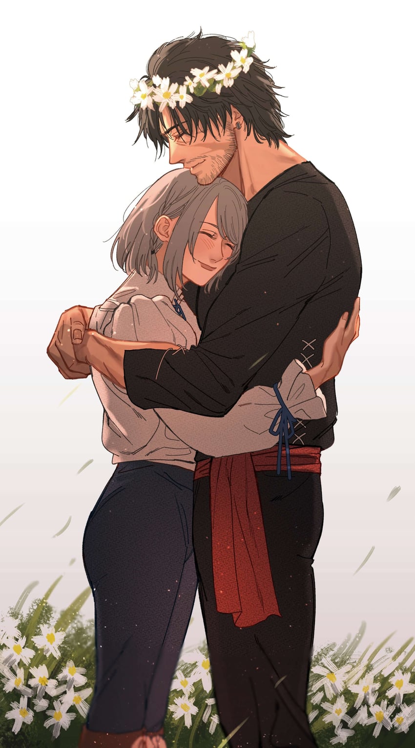 clive rosfield and jill warrick (final fantasy and 1 more) drawn by doopee205