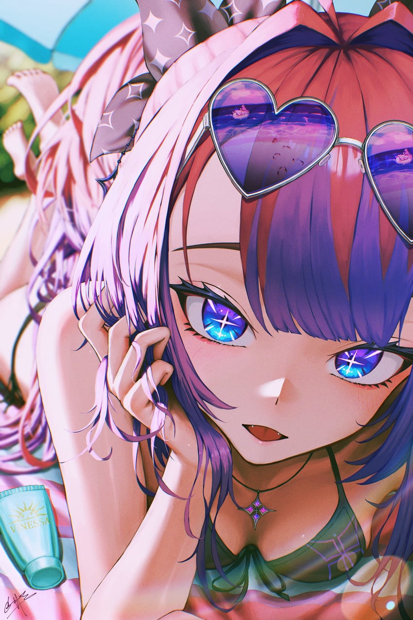 kikirara vivi (hololive and 1 more) drawn by quone9u0ne