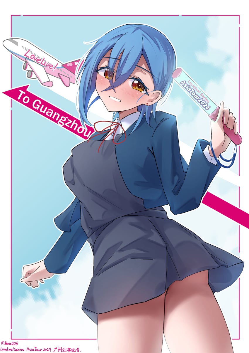 wakana shiki (love live! and 1 more) drawn by rikka006
