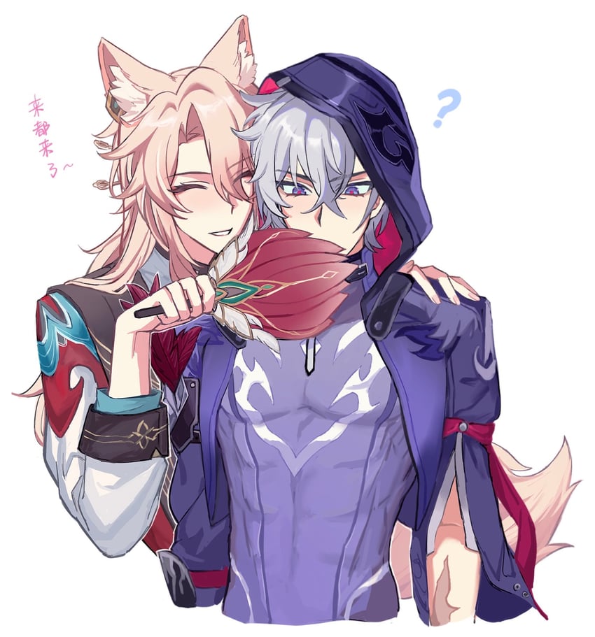 jiaoqiu and moze (honkai and 1 more) drawn by nanxi635