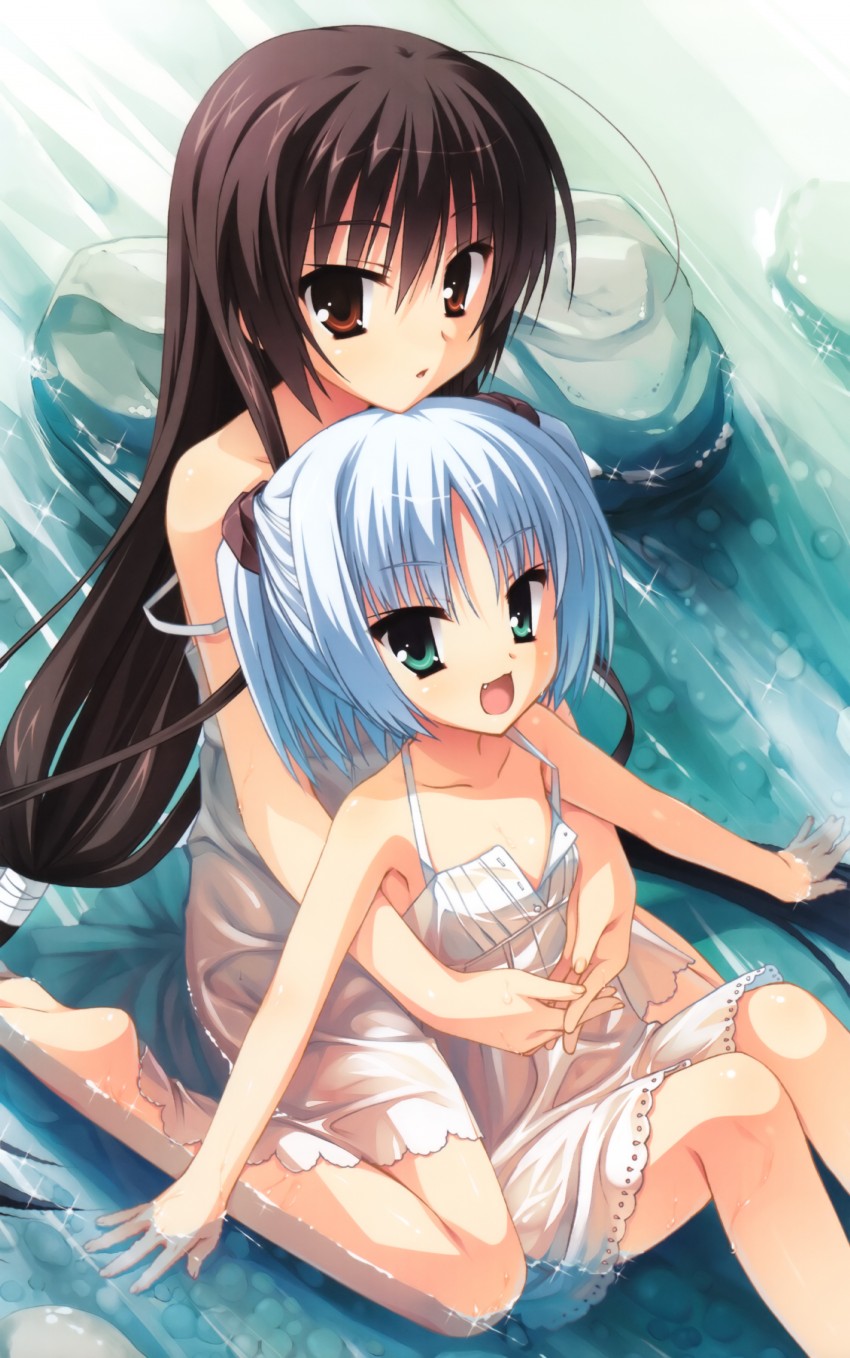 unohana no sakuyahime and rindou ruri (tenshinranman) drawn by muririn