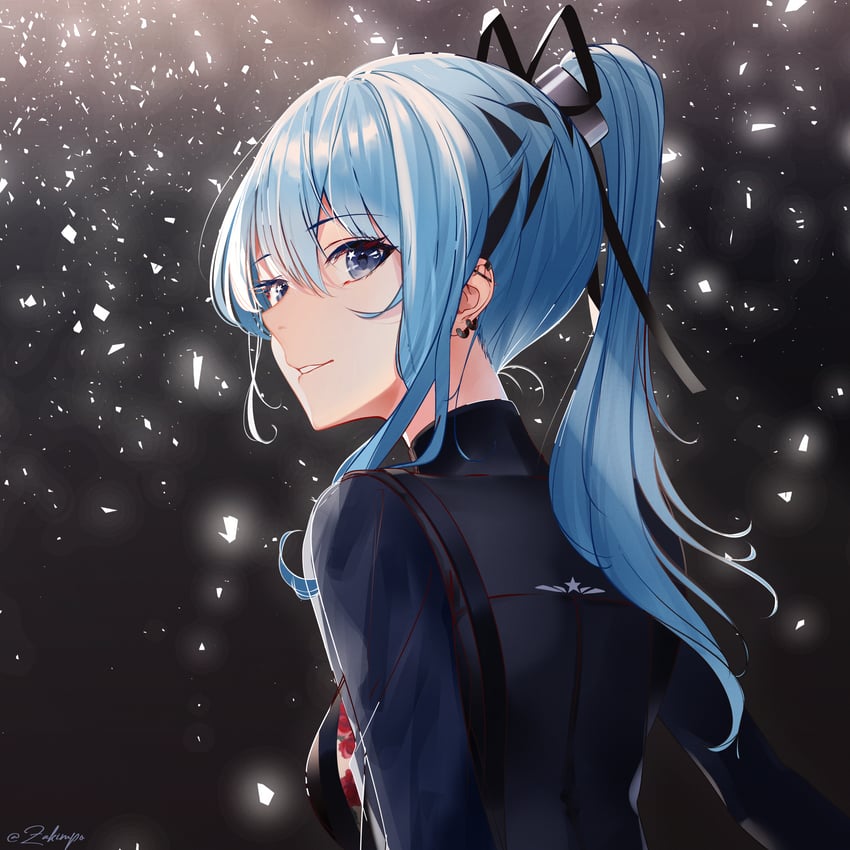 hoshimachi suisei (hololive) drawn by zakimpo