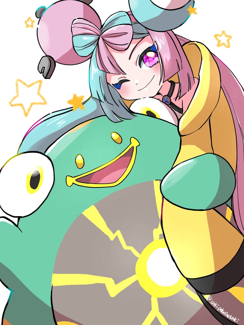 iono (pokemon and 1 more) drawn by saki_pokeoekaki