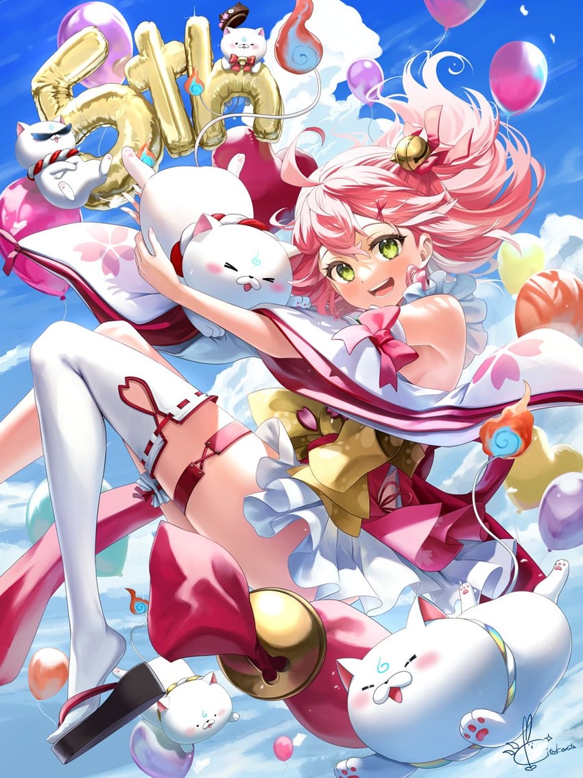 sakura miko and 35p (hololive) drawn by kito_koruta