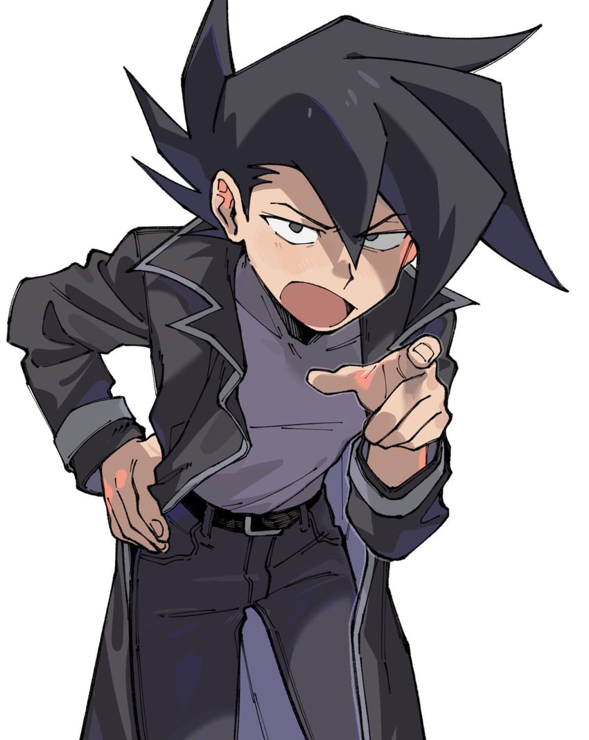 manjoume jun (yu-gi-oh! and 1 more) drawn by wahootarou