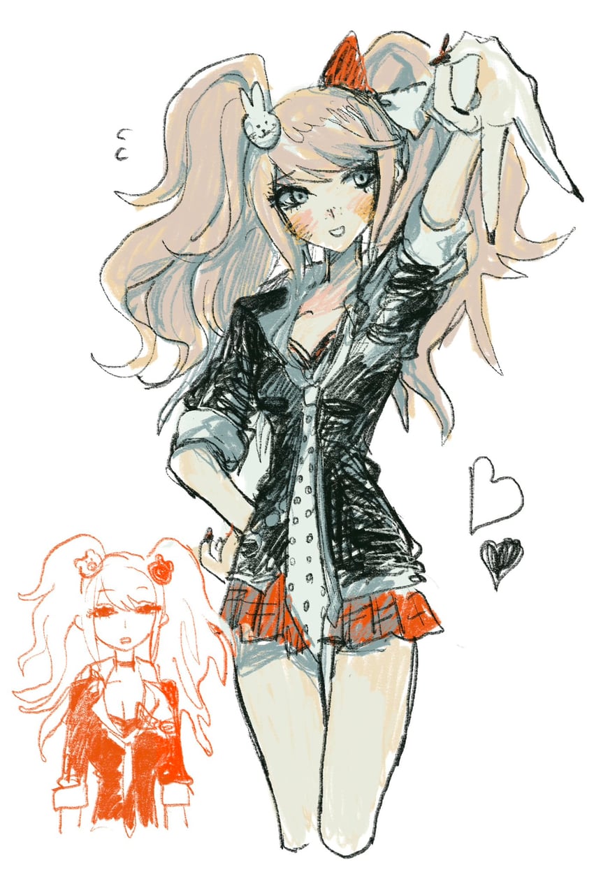 enoshima junko and ikusaba mukuro (danganronpa and 1 more) drawn by subaru_(user_tmwv7722)