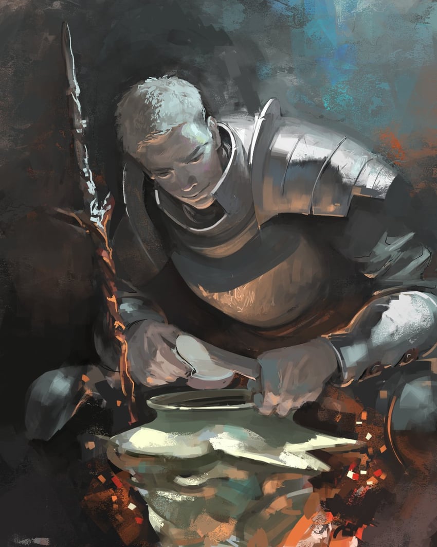 laios touden (dungeon meshi and 1 more) drawn by kanji_(nievart)