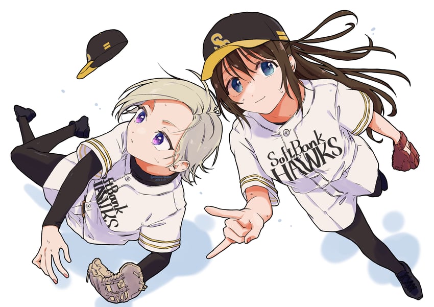 osaka shizuku and mia taylor (love live! and 2 more) drawn by yurine_(mmmiso_souppp)