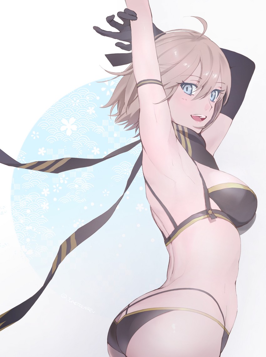 okita souji and okita j. souji (fate and 2 more) drawn by junktokarev