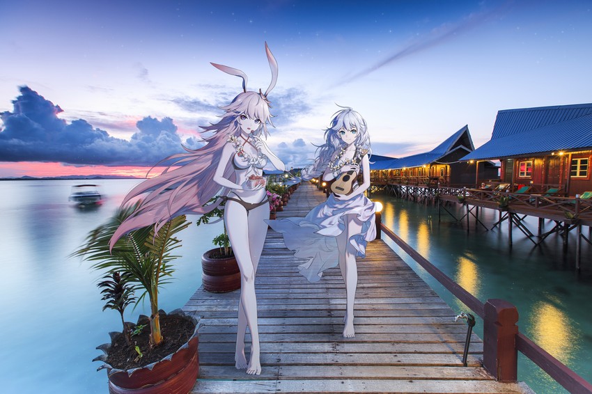 yae sakura and kallen kaslana (honkai and 1 more) drawn by rafaelaaa