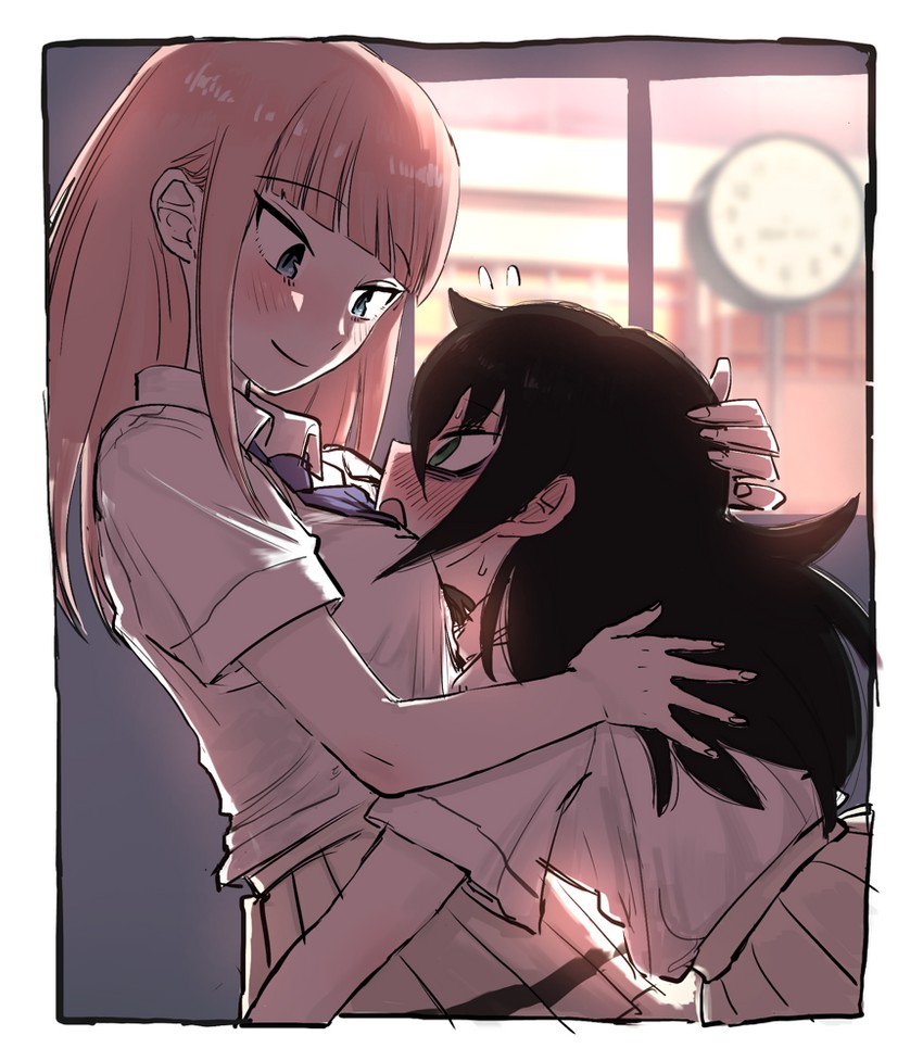 kuroki tomoko and katou asuka (watashi ga motenai no wa dou kangaetemo omaera ga warui!) drawn by haburashi