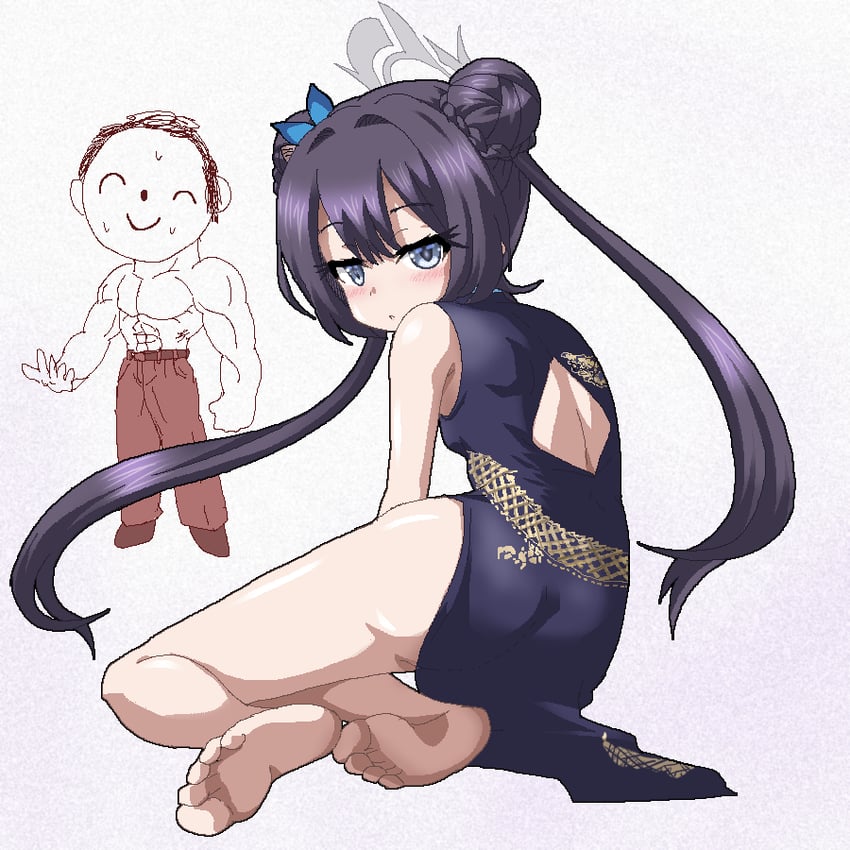 sensei, doodle sensei, and kisaki (blue archive) drawn by hayashiya_zankurou