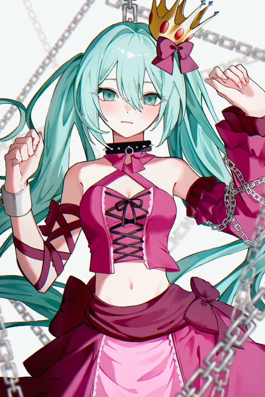 hatsune miku (vocaloid and 2 more) drawn by shirohanamame_(shiroha_nmm)