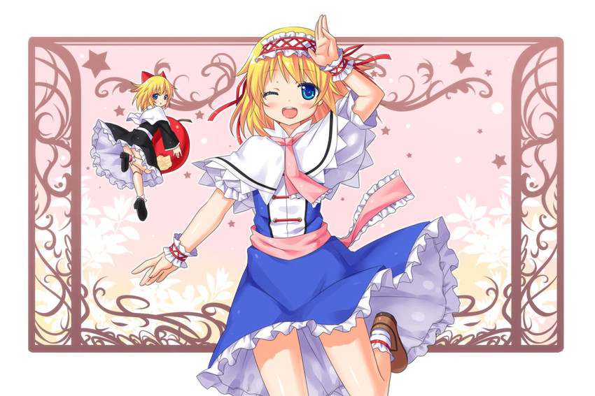 alice margatroid and shanghai doll (touhou) drawn by yano_mitsuki_(nanairo)