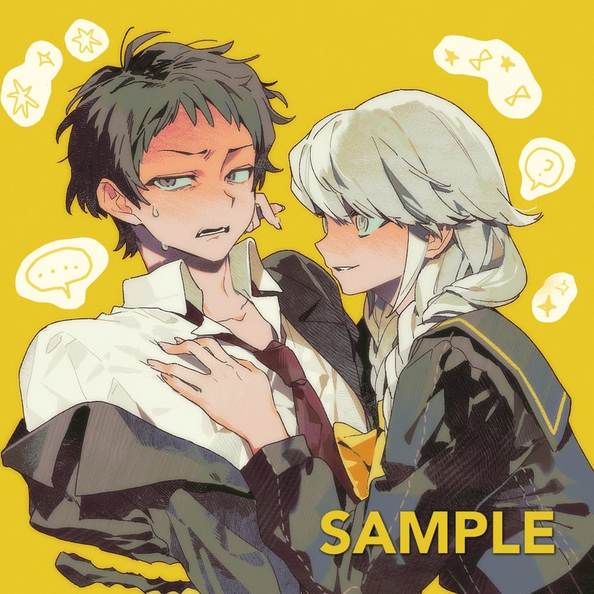 narukami yu and adachi tooru (persona and 1 more) drawn by naku_(naku999ziye)