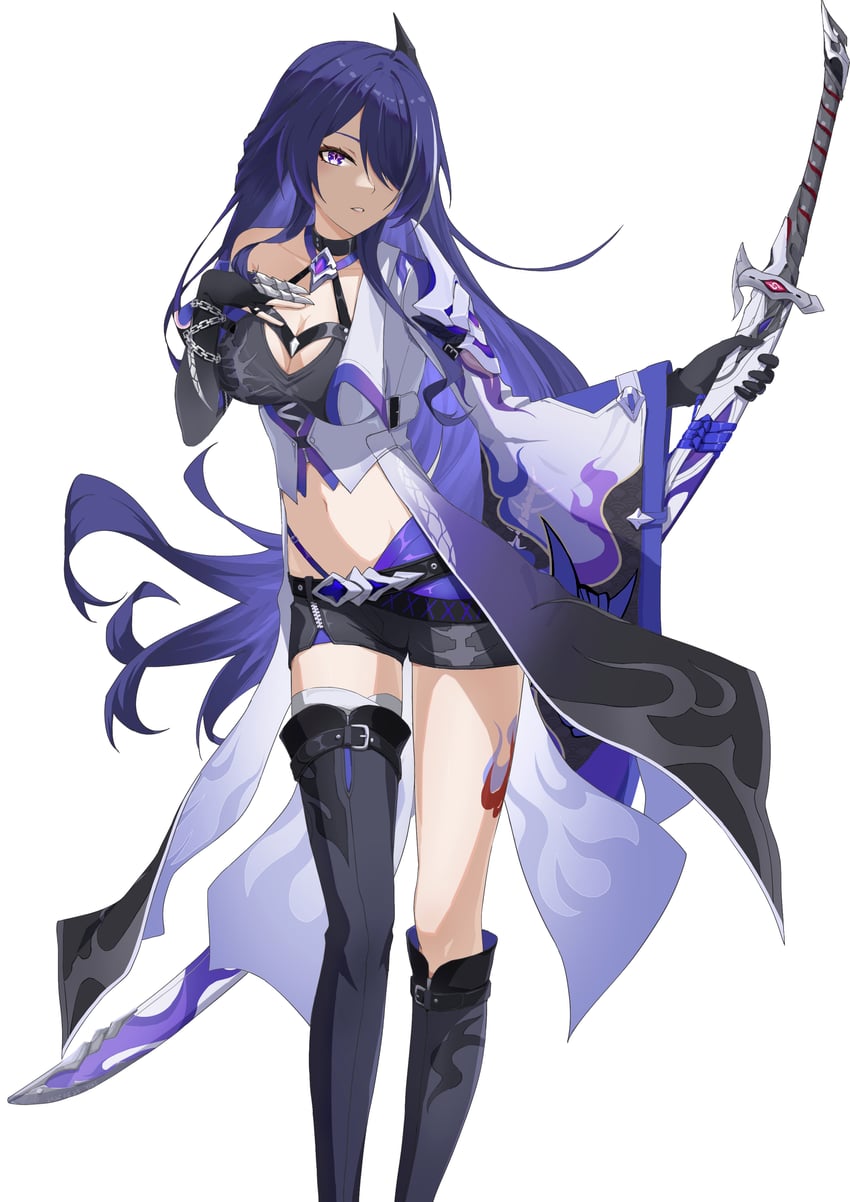 acheron (honkai and 1 more) drawn by yiqi_kancho