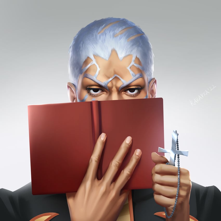 enrico pucci (jojo no kimyou na bouken and 1 more) drawn by rakavka