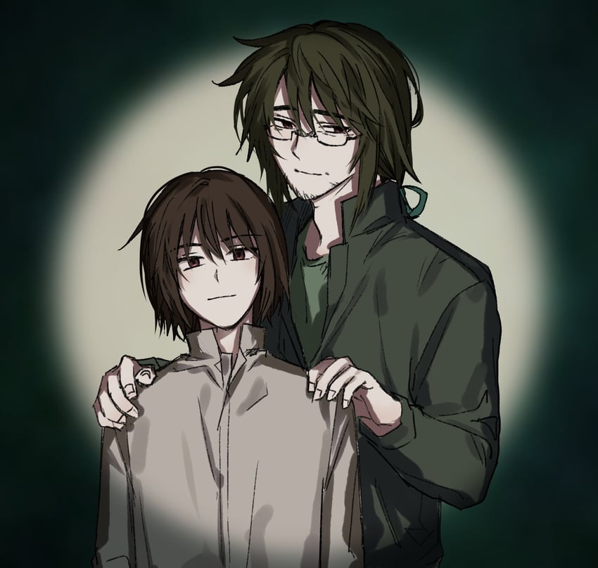 harada minoru and harada kazaru (saibou shinkyoku) drawn by linu
