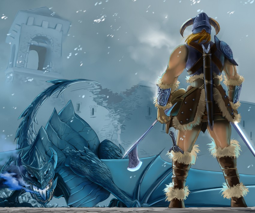 dovahkiin (the elder scrolls and 1 more) drawn by inui_(jt1116)