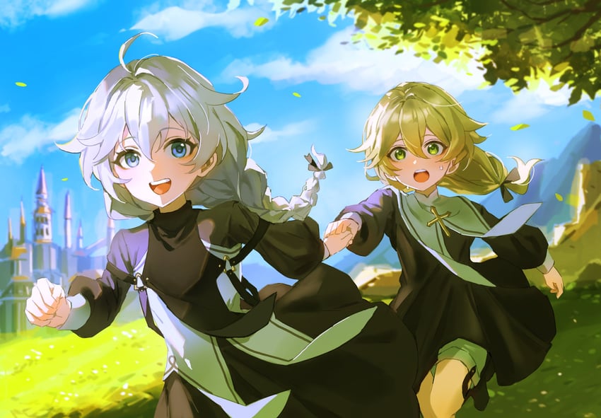 kallen kaslana and otto apocalypse (honkai and 1 more) drawn by 0p78xopwsj83779