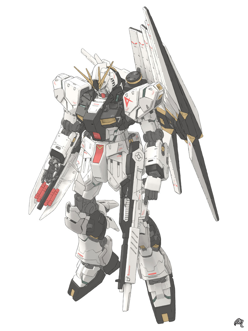 nu gundam (gundam and 1 more) drawn by mousanjiq