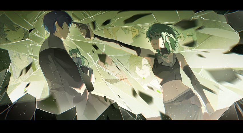 hatsune miku, kagamine rin, megurine luka, kaito, meiko, and 10 more (vocaloid and 2 more) drawn by huz_(a1438758295)