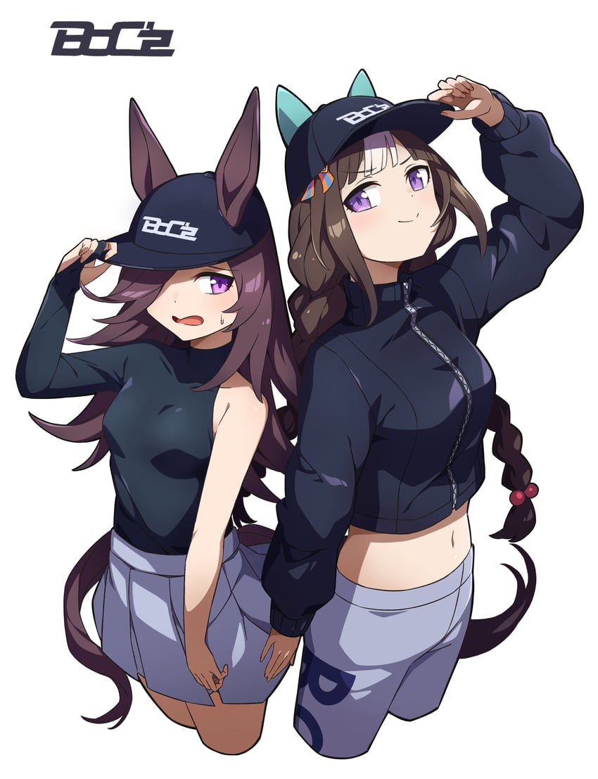 rice shower and hokko tarumae (umamusume) drawn by sha_(siasha0104)