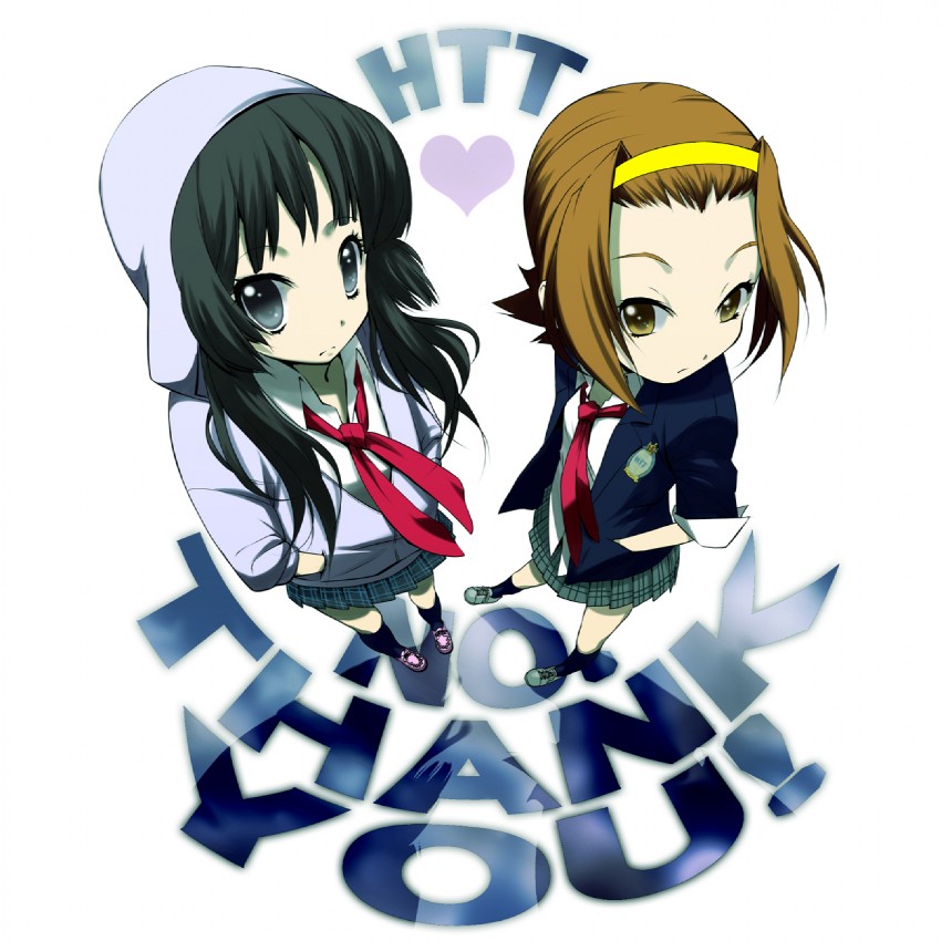 akiyama mio and tainaka ritsu (k-on!) drawn by rin2008