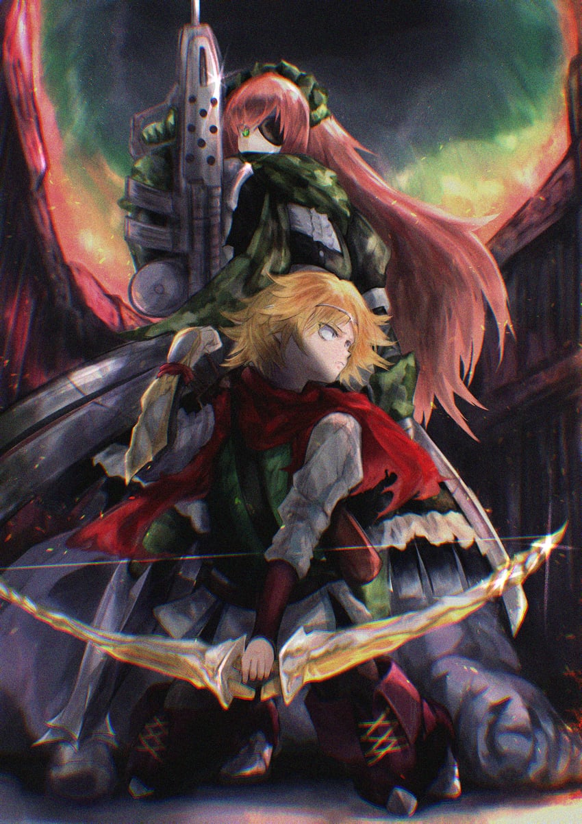 cz2128 delta and neia baraja (overlord) drawn by 2days_wotori
