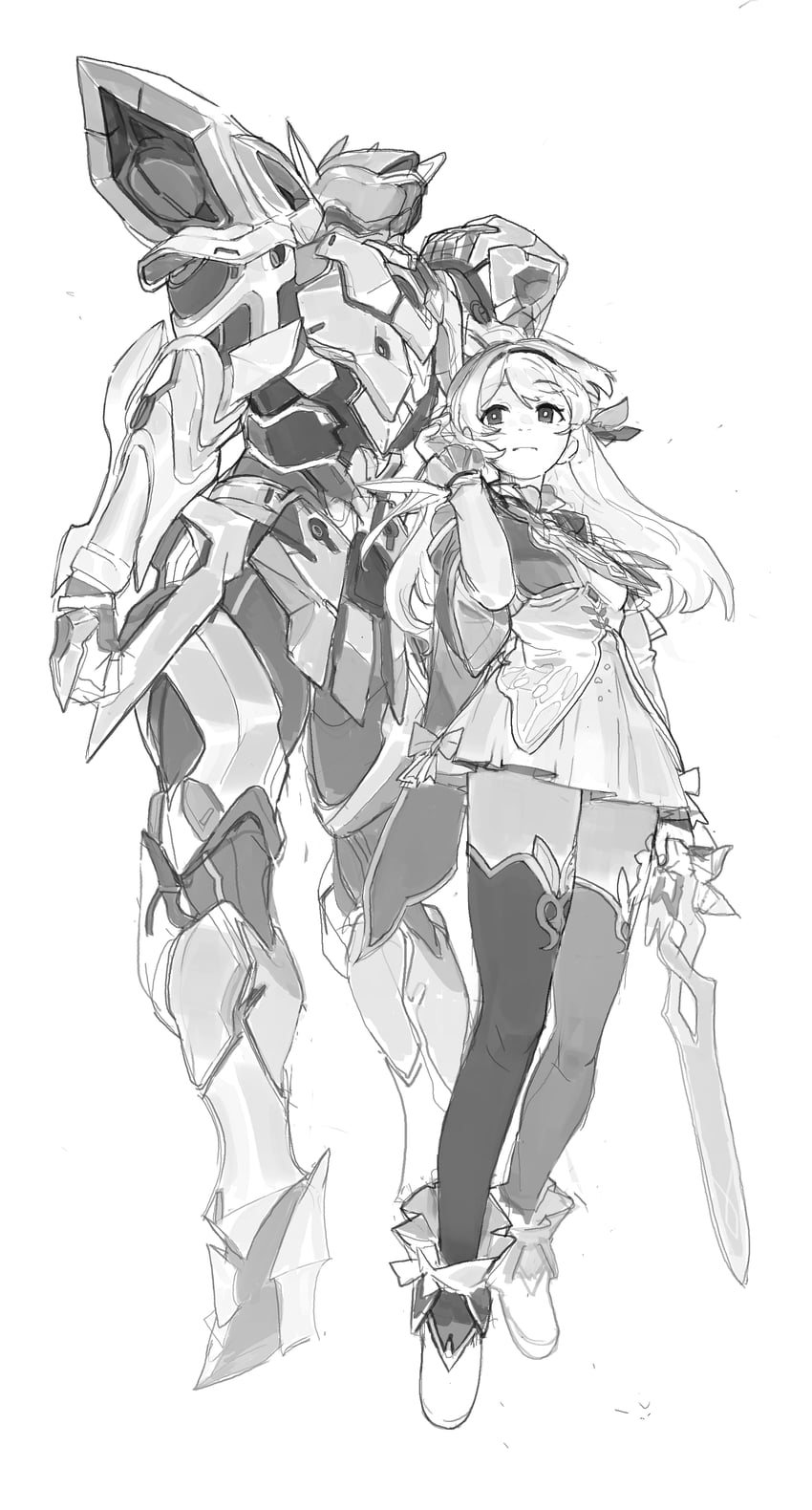 firefly and sam (honkai and 1 more) drawn by qyuandee3