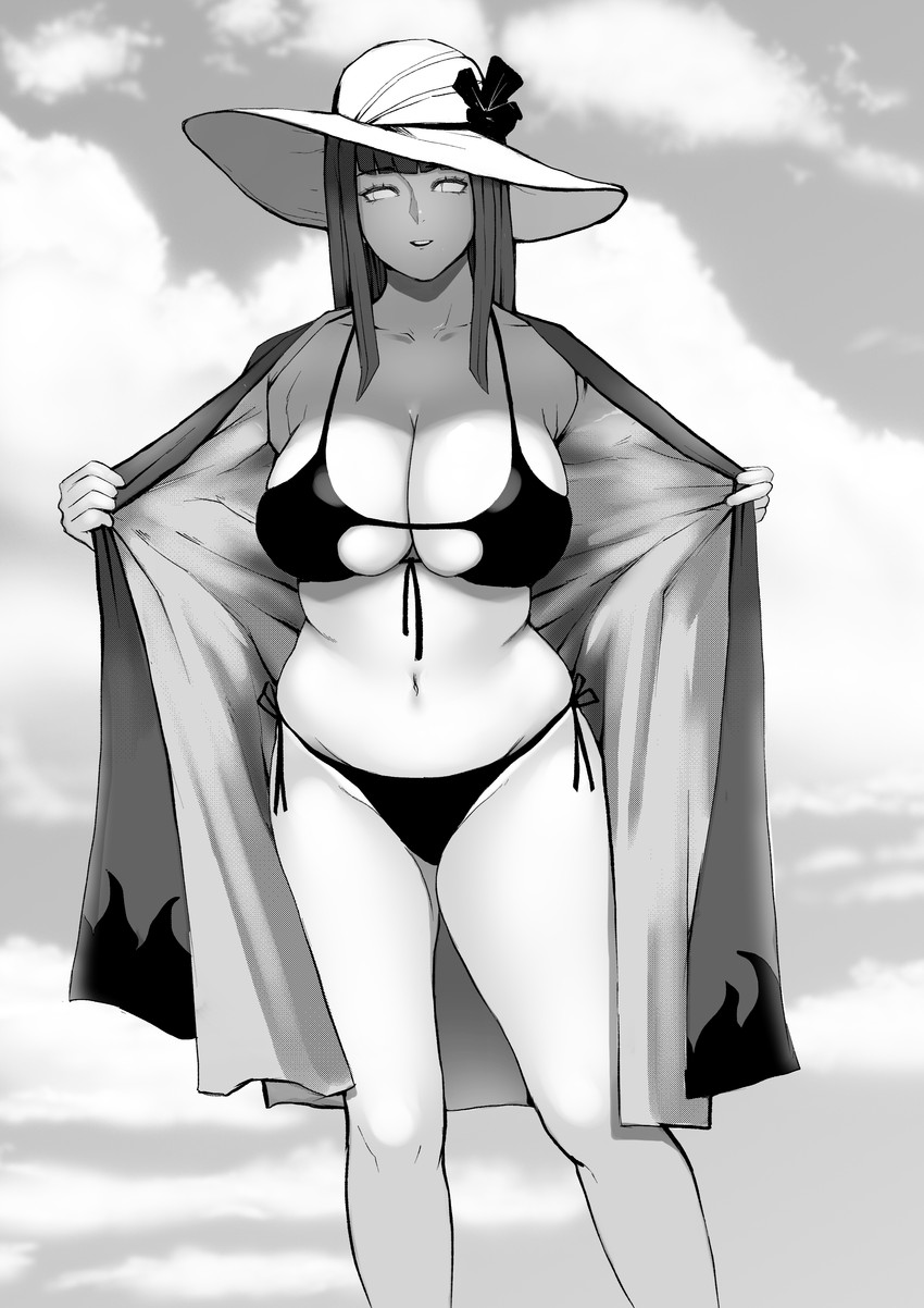 hyuuga hinata (naruto and 1 more) drawn by jnsdh