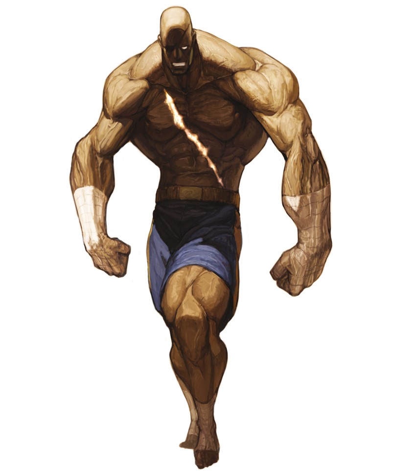 sagat (street fighter and 1 more) drawn by nona