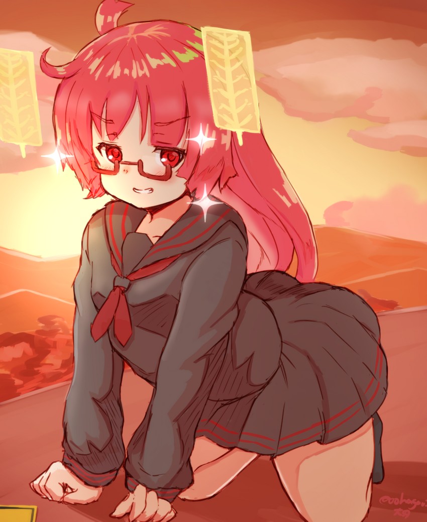 ryoku (kemurikusa) drawn by ooba_jun