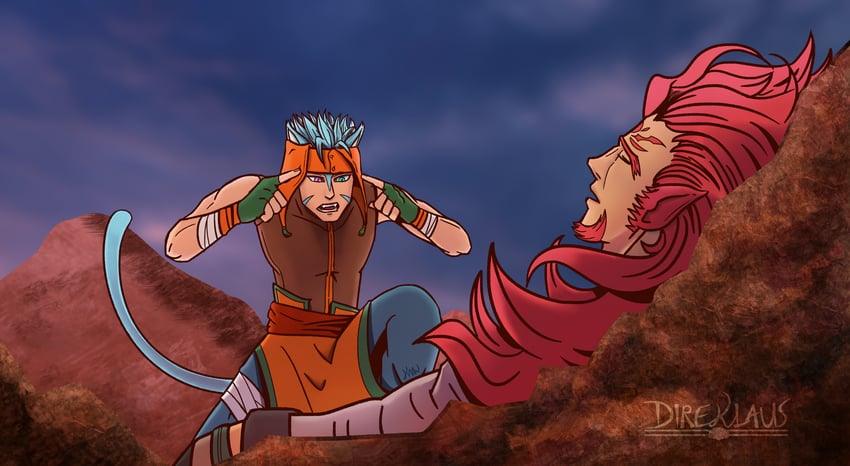 ranulf and skrimir (fire emblem and 2 more) drawn by direklaus