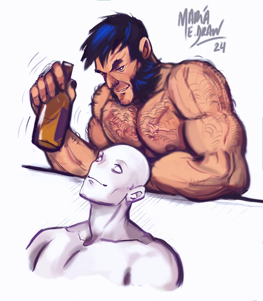 wolverine and morph (marvel and 2 more) drawn by drawings_mariae