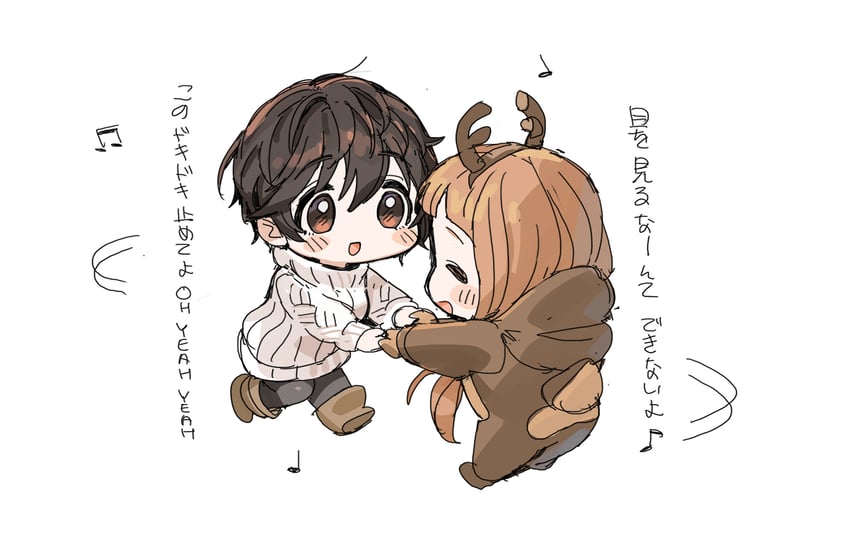 ichihara nina and oikawa shizuku (idolmaster and 1 more) drawn by spawnfoxy