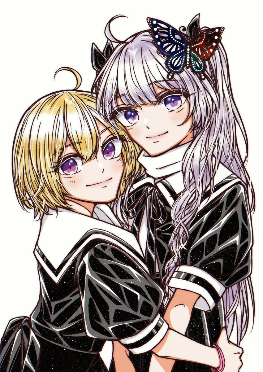 imagawa homare and seike tomoyo (assault lily) drawn by sail_(clipper_67)