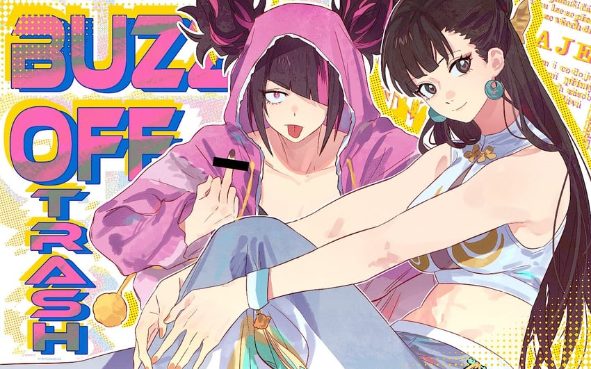 chun-li and han juri (street fighter and 1 more) drawn by yumi_xsh