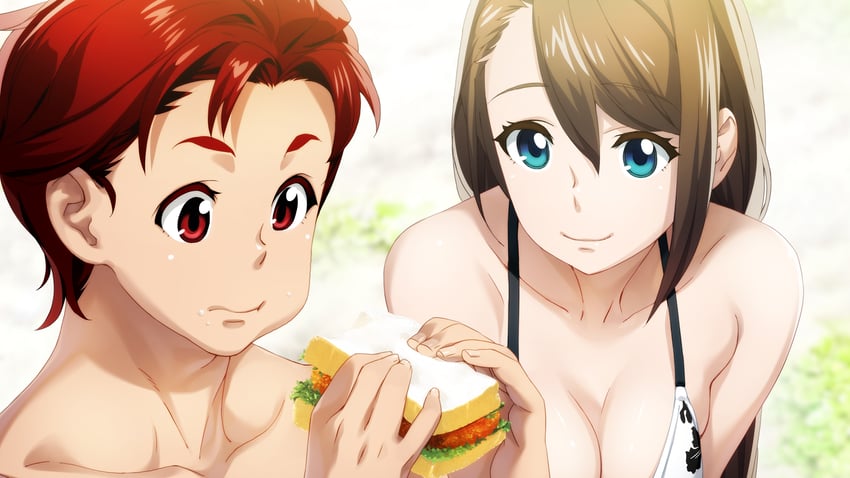 yashio kaito and tennouji nae (robotics;notes and 1 more) drawn by fukuda_tomonori