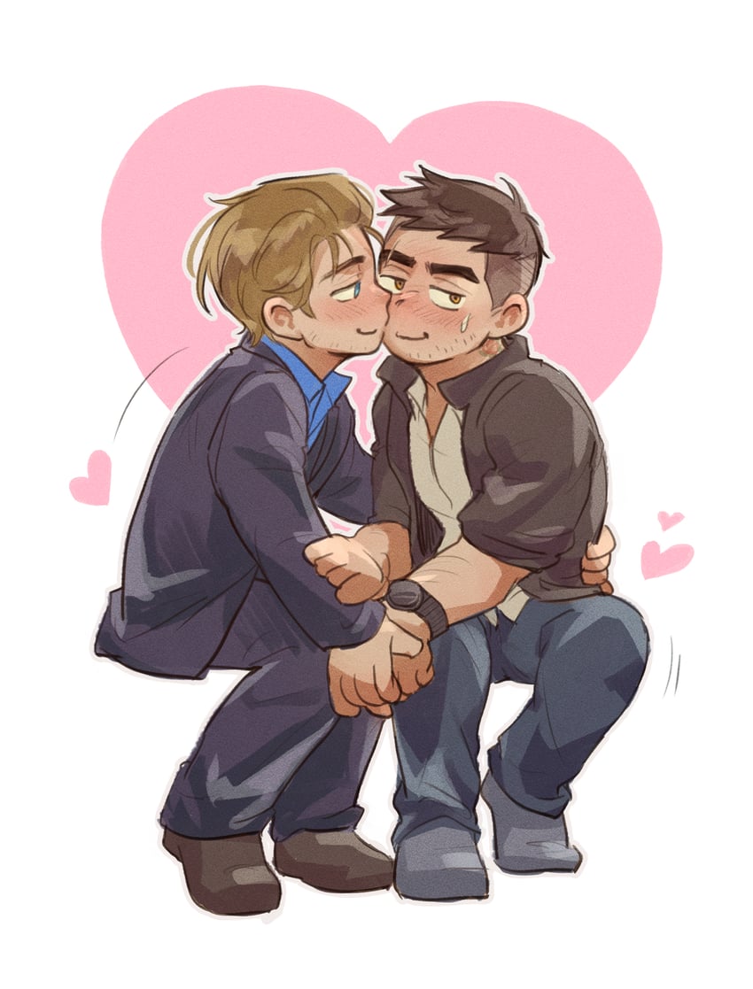 david king and felix richter (dead by daylight) drawn by wasted_m9