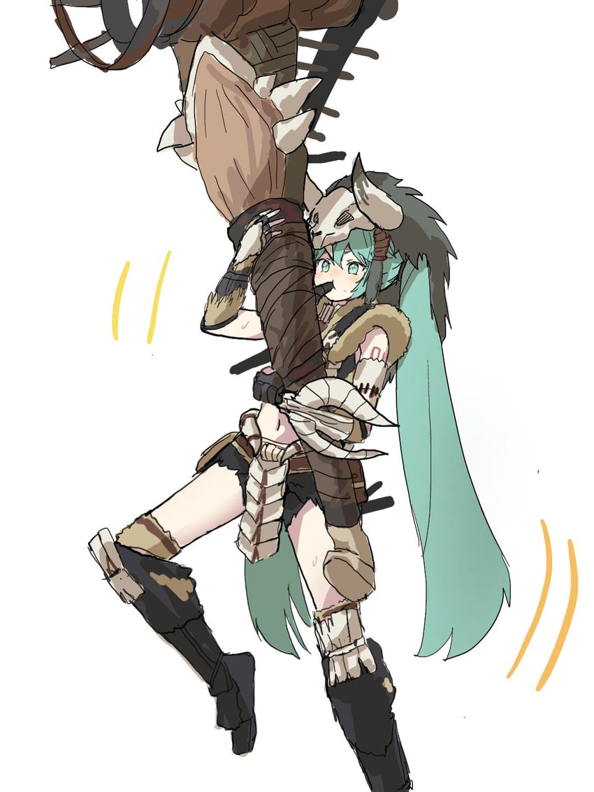 hatsune miku (vocaloid and 2 more) drawn by uranium10