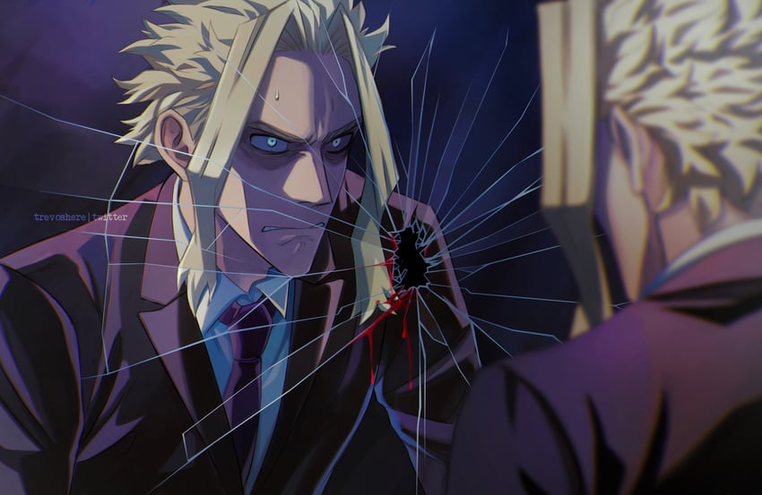 yagi toshinori (boku no hero academia) drawn by trevo_(trevoshere)