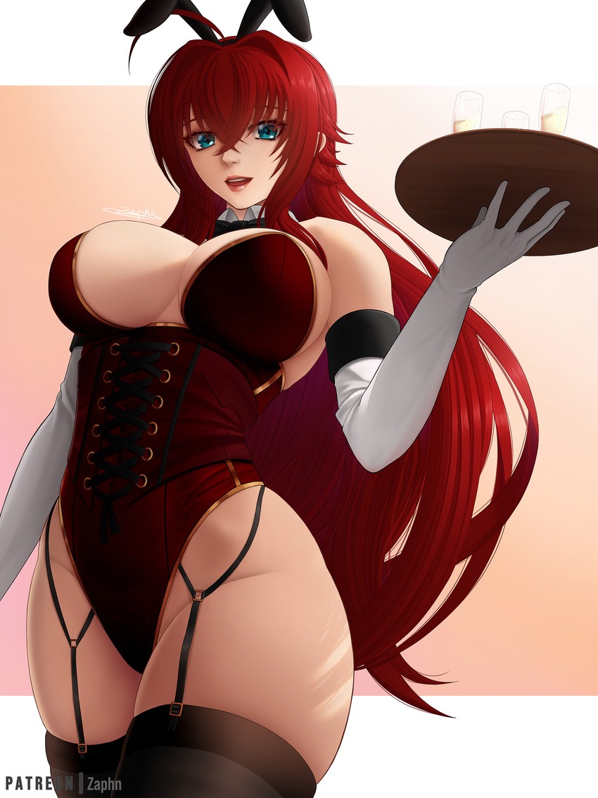 rias gremory (high school dxd) drawn by zaphn