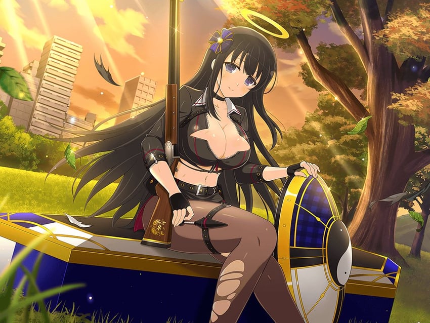 ryouki (senran kagura and 2 more) drawn by yaegashi_nan