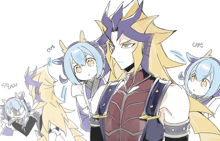laundry dragonmaid and paradox (yu-gi-oh! and 1 more) drawn by 3_ma_me