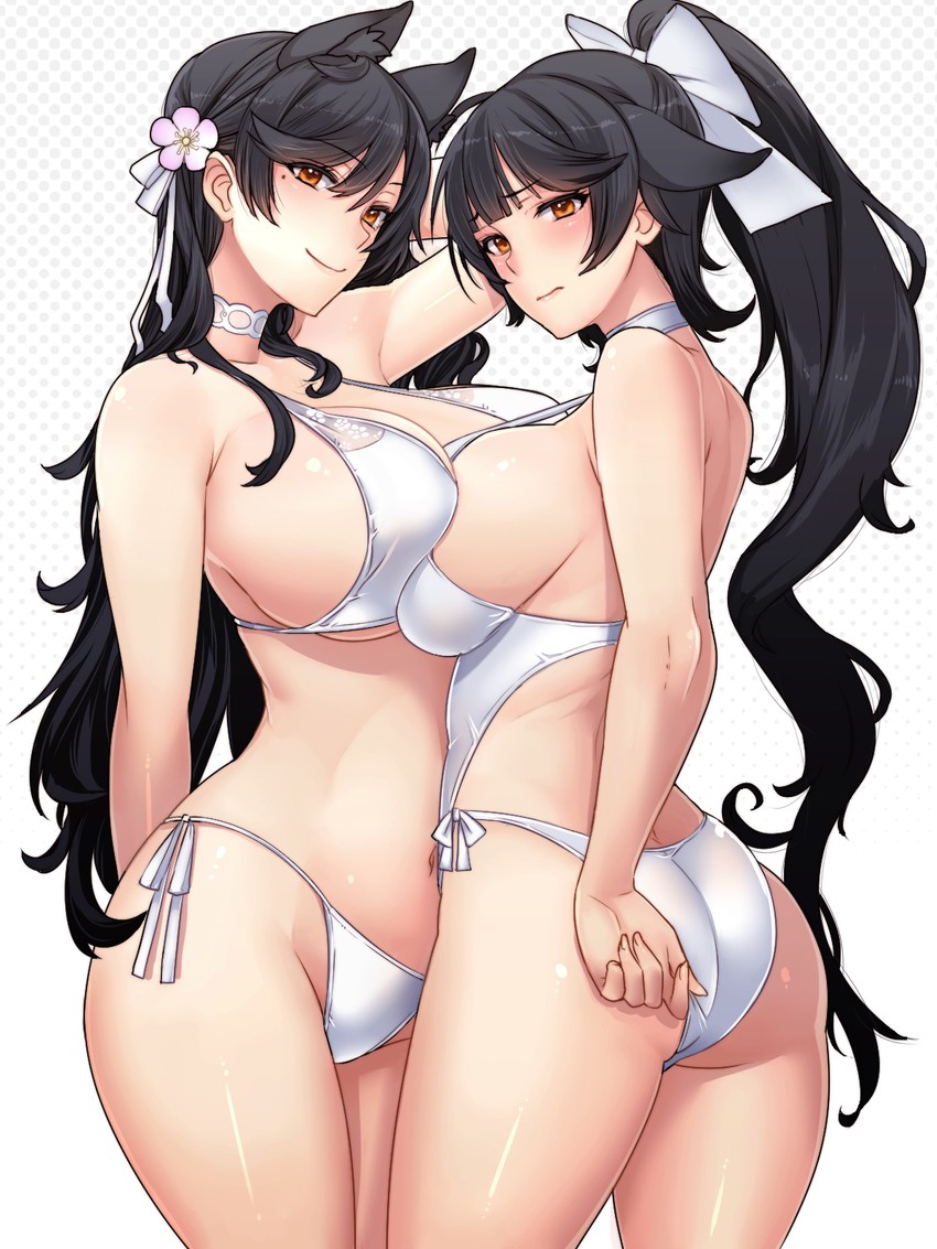 atago and takao (azur lane) drawn by whoosaku