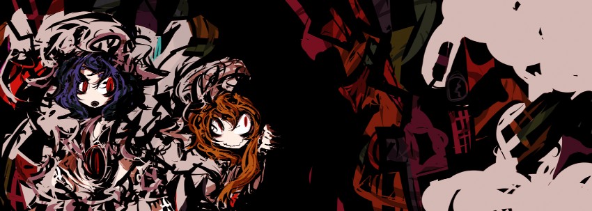 remilia scarlet and flandre scarlet (touhou) drawn by f7(eiki)