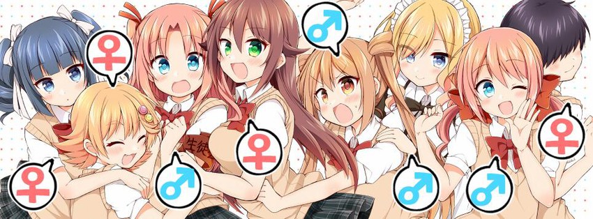 arikawa hime, arikawa kaguya, oda mitsunaga, 18 kin, albertina the 2nd, and 3 more (himegoto) drawn by tsukudani_norio