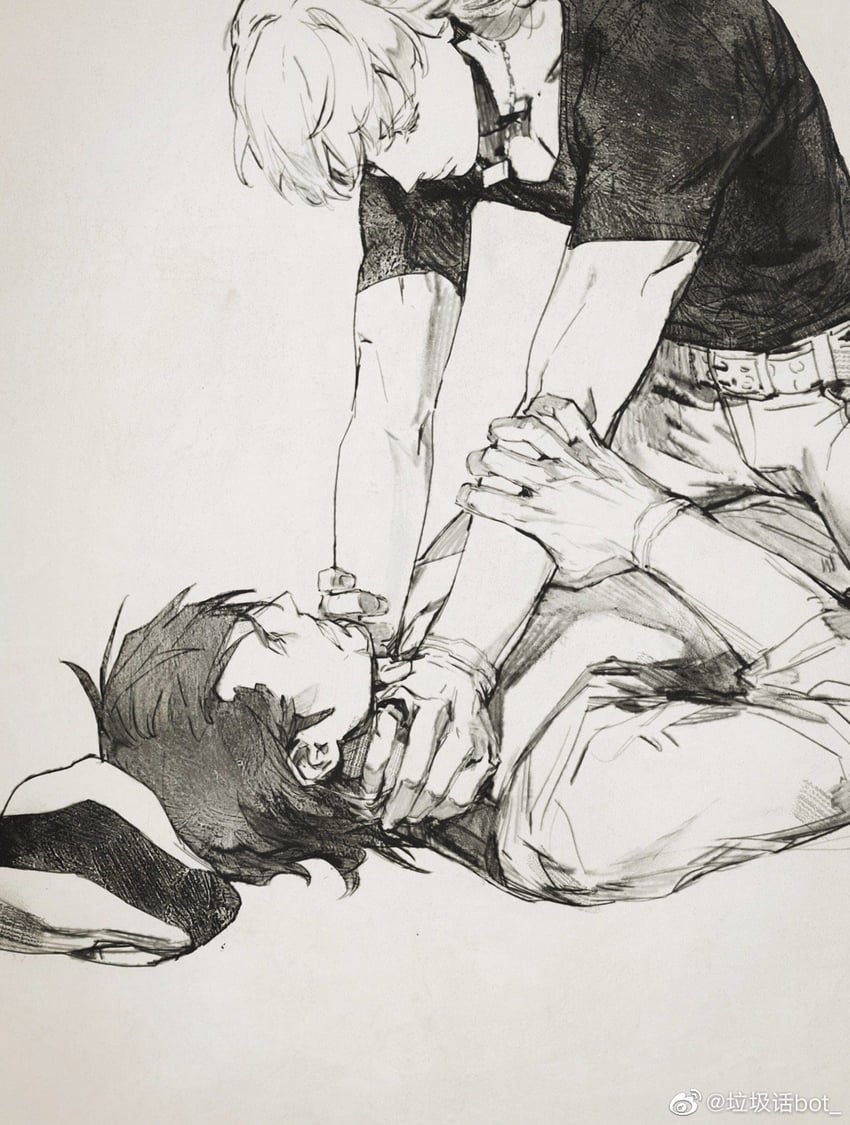 barnaby brooks jr. and kaburagi t. kotetsu (tiger & bunny) drawn by creamyghost